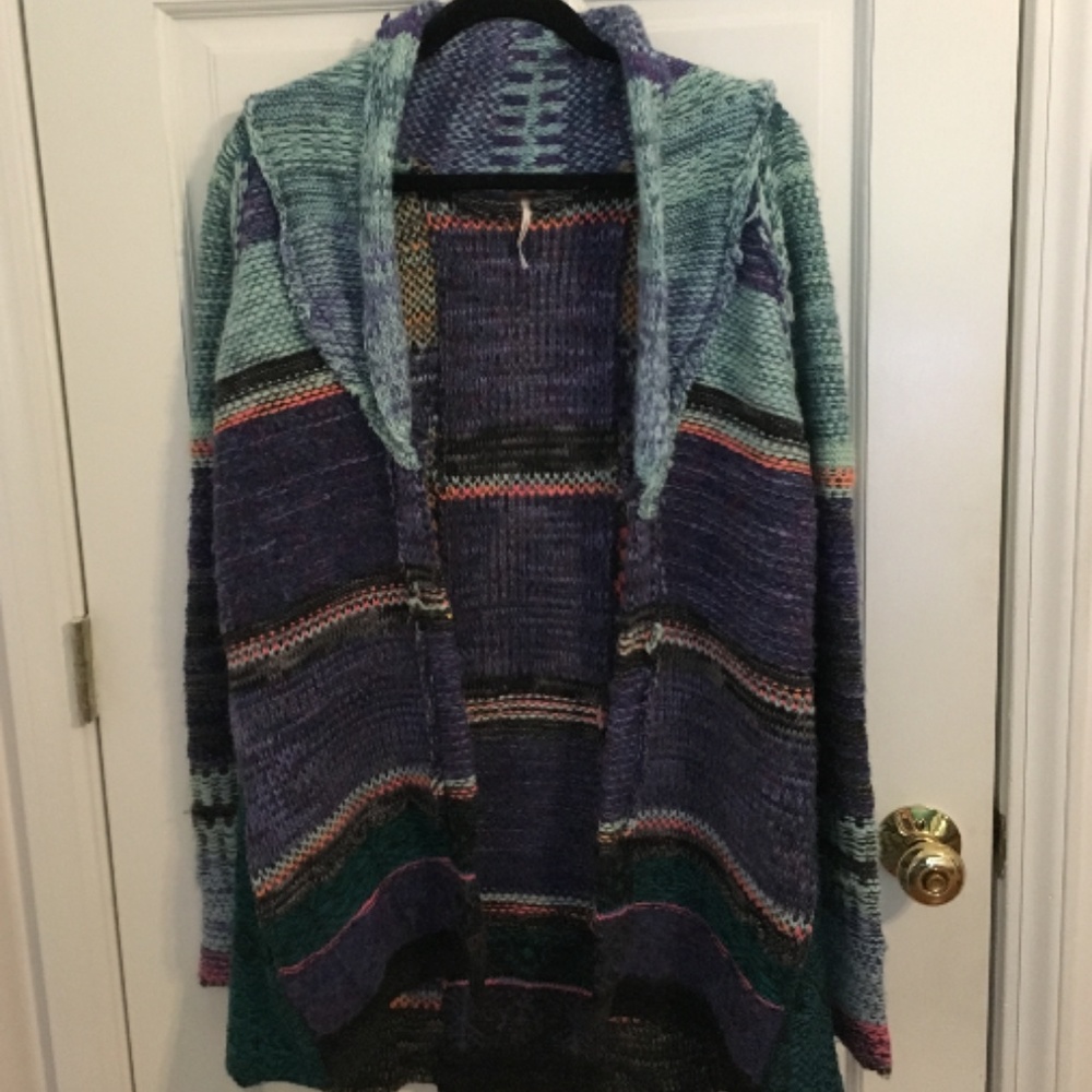 Knit sweater cardigan